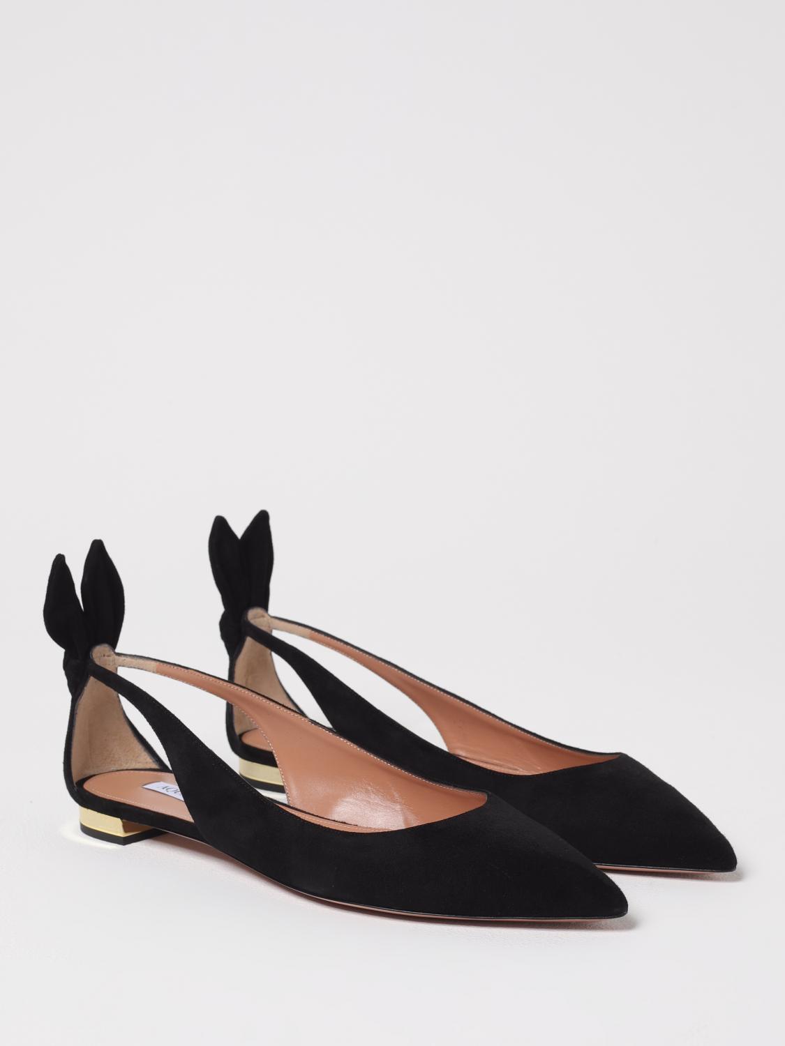 AQUAZZURA MANOLETINAS: Manoletinas mujer Aquazzura, Negro - Img 2