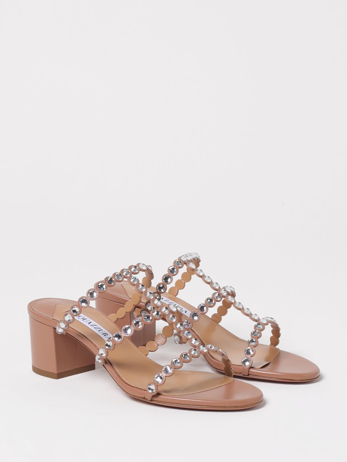 AQUAZZURA HEELED SANDALS: Heeled sandals woman Aquazzura, Pink - Img 2