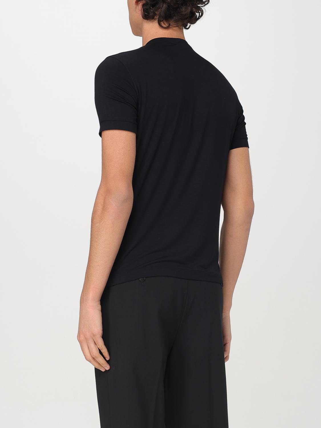 GIORGIO ARMANI T-SHIRT: T-shirt men Giorgio Armani, Black - Img 2