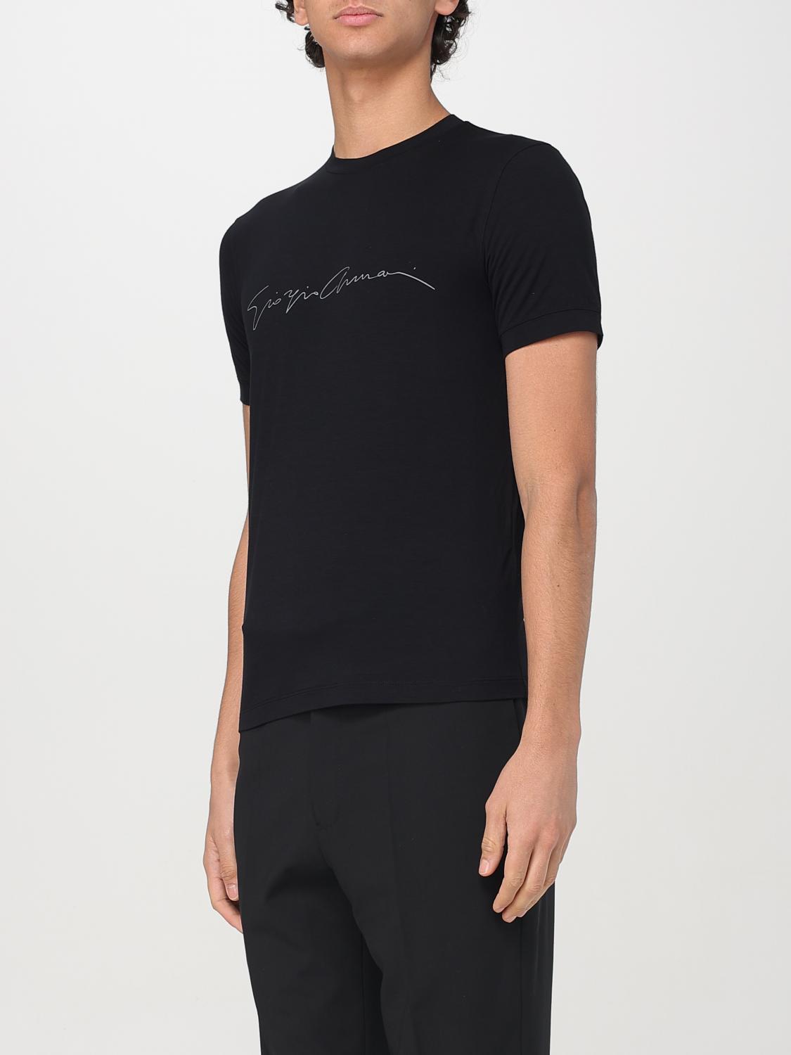 GIORGIO ARMANI T-SHIRT: T-shirt men Giorgio Armani, Black - Img 3