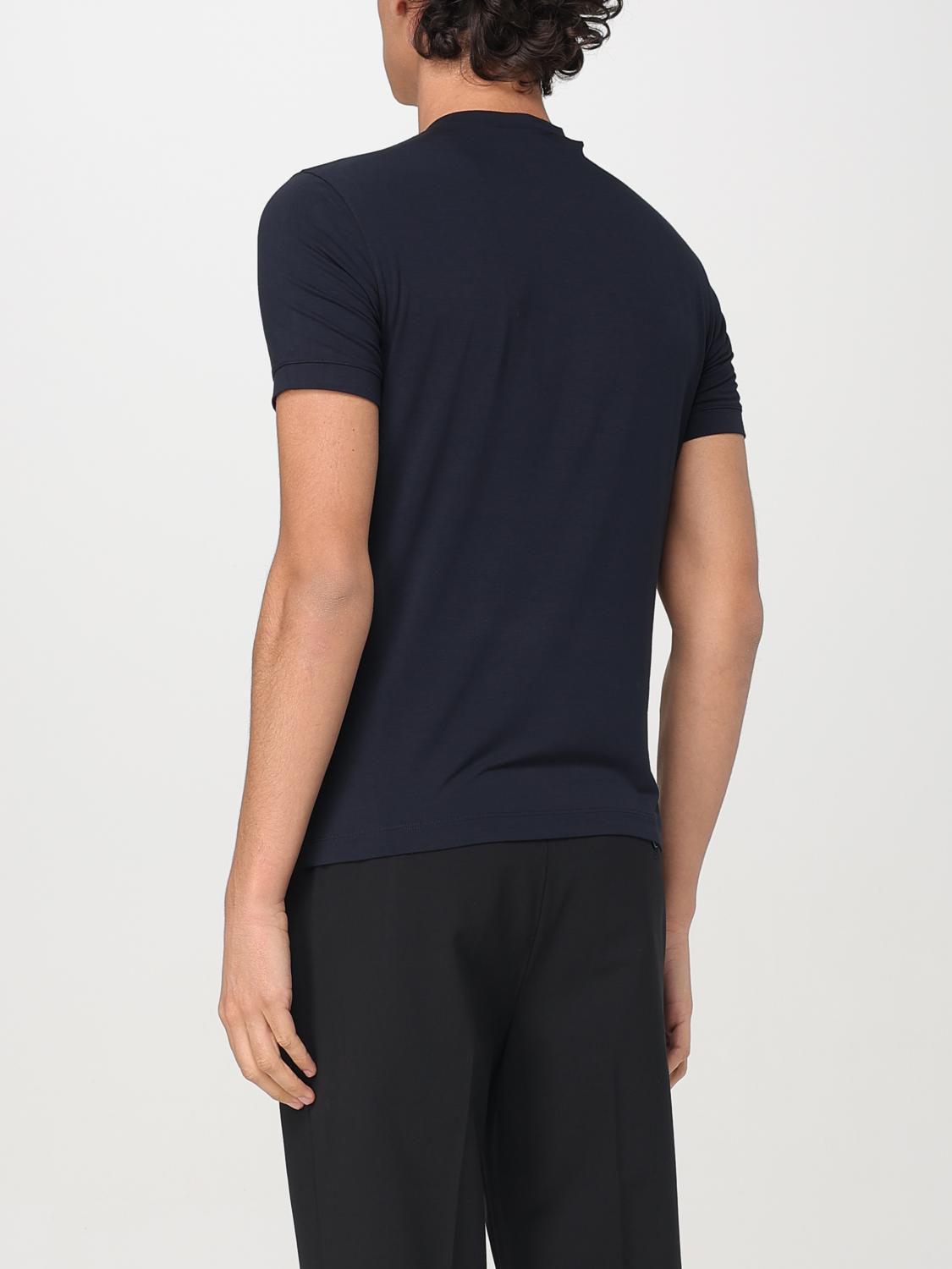 GIORGIO ARMANI T-SHIRT: T-shirt Giorgio Armani in cotone , Blue - Img 2