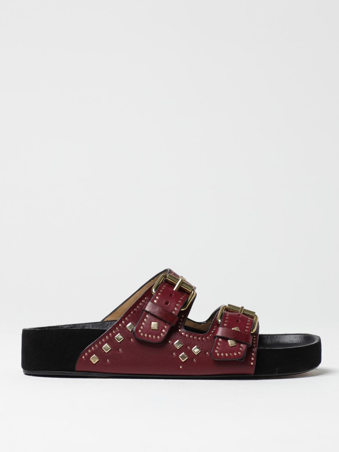 ISABEL MARANT FLAT SANDALS: Shoes woman Isabel Marant, Red - Img 1