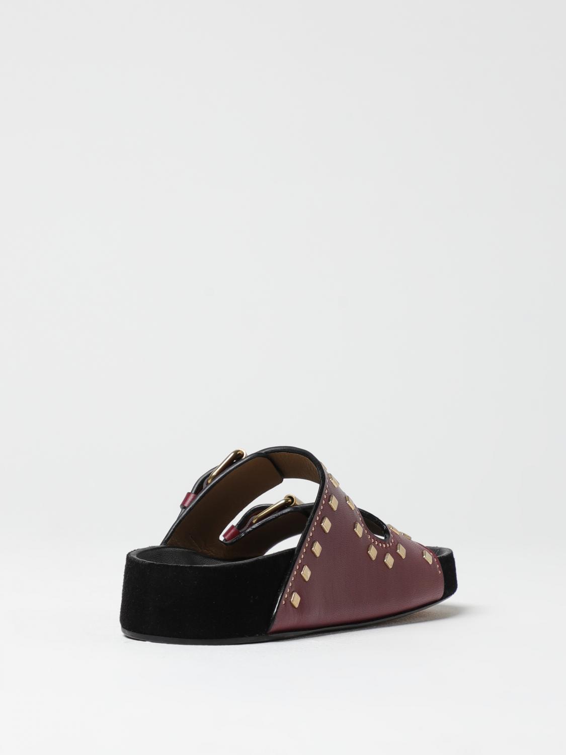 ISABEL MARANT FLAT SANDALS: Shoes woman Isabel Marant, Red - Img 3