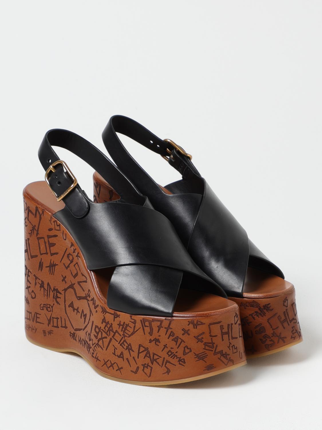 CHLOÉ KEILABSATZ SCHUHE: Schuhe damen ChloÉ, Schwarz - Img 2