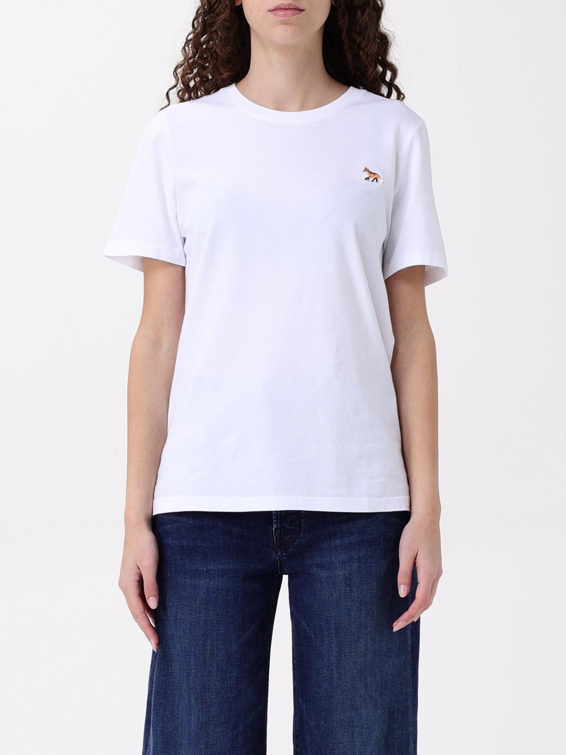 MAISON KITSUNÉ T-SHIRT: T-shirt woman Maison KitsunÉ, White - Img 1