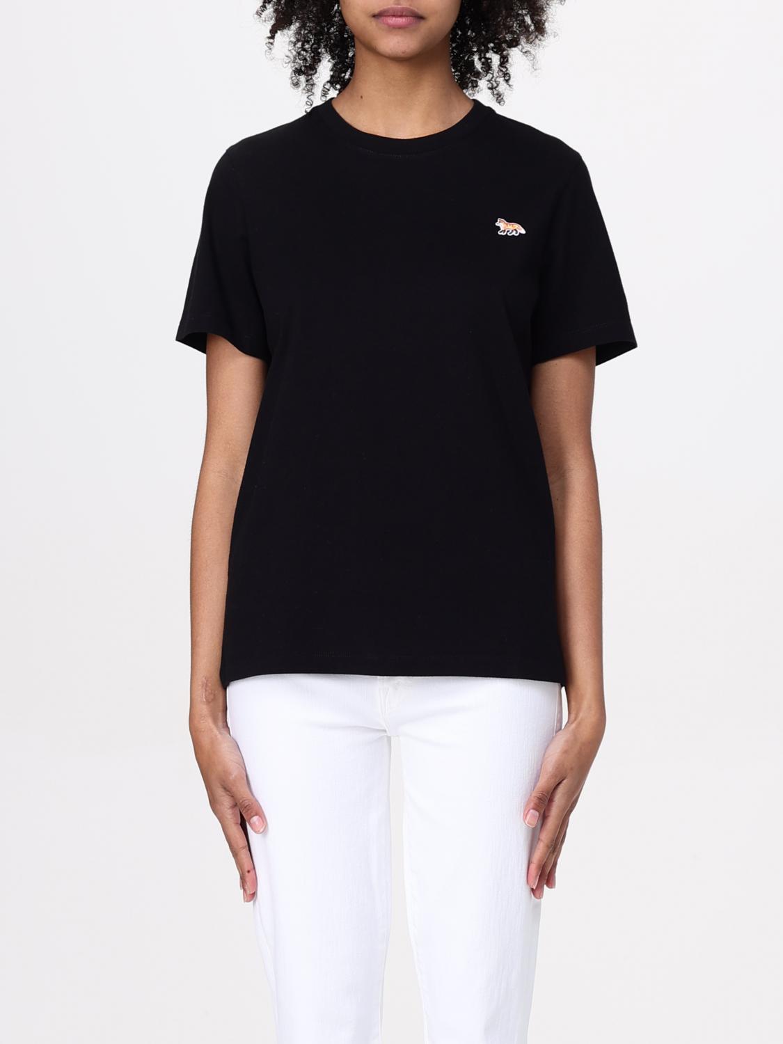 MAISON KITSUNÉ CAMISETA: Camiseta mujer Maison KitsunÉ, Negro - Img 1