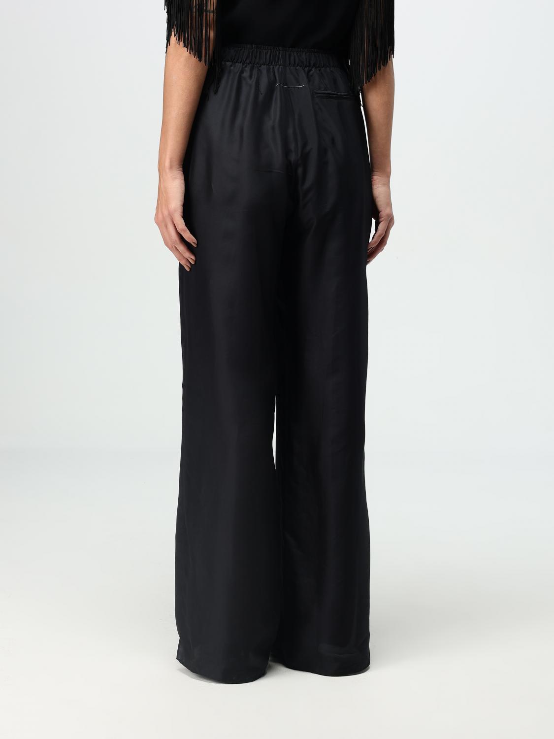 MM6 MAISON MARGIELA PANTALONE: Pantalonemm6 Maison Margiela in raso, Nero - Img 3