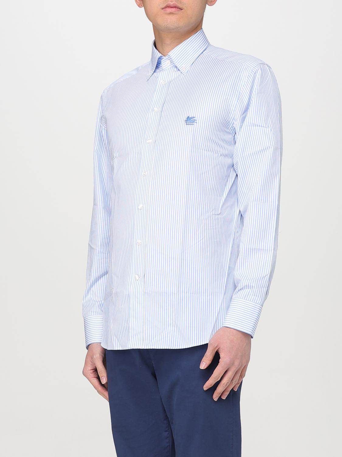 ETRO CAMICIA: Camicia Etro in popeline a righe , Blue - Img 4