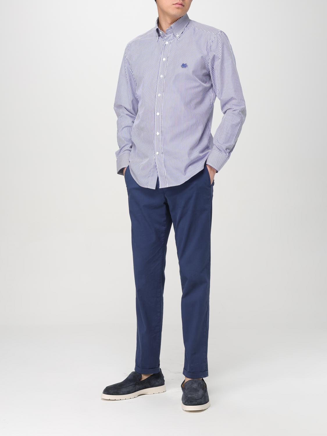 ETRO SHIRT: Shirt men Etro, Gnawed Blue - Img 2