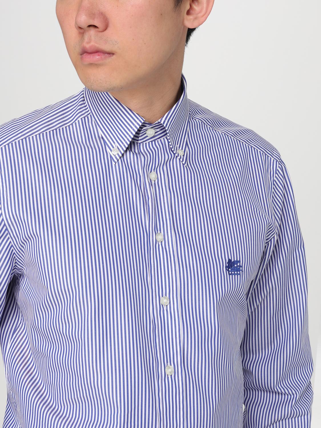 ETRO SHIRT: Shirt men Etro, Gnawed Blue - Img 5