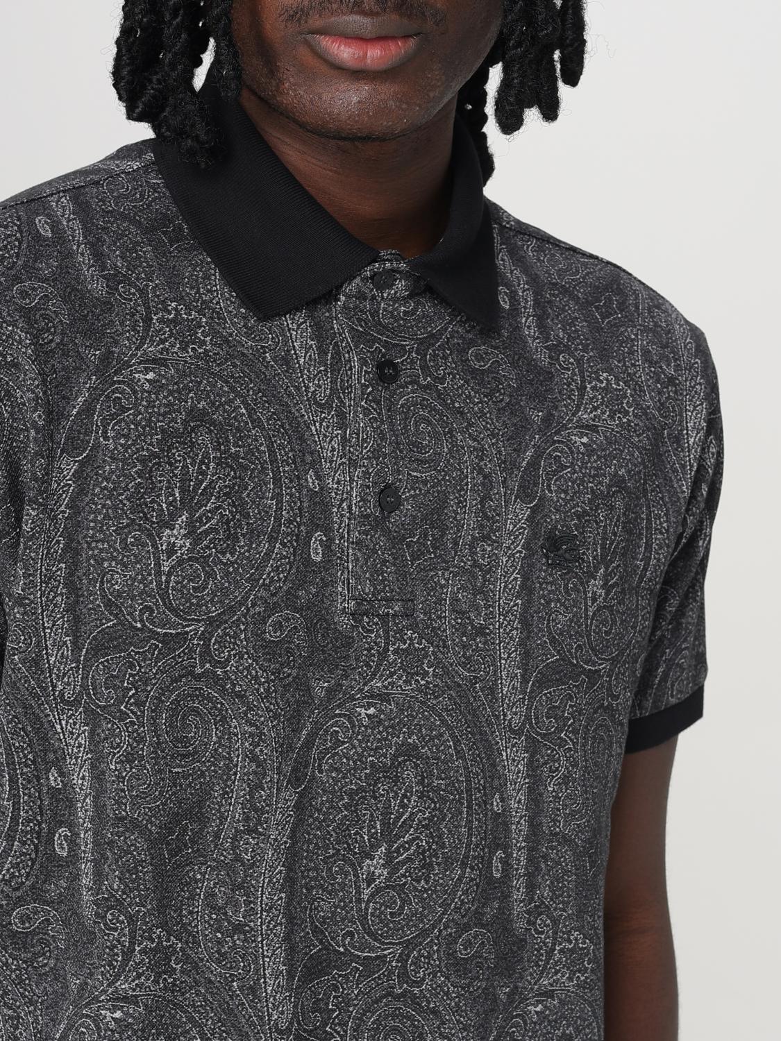 ETRO POLO SHIRT: Polo shirt men Etro, Black - Img 5