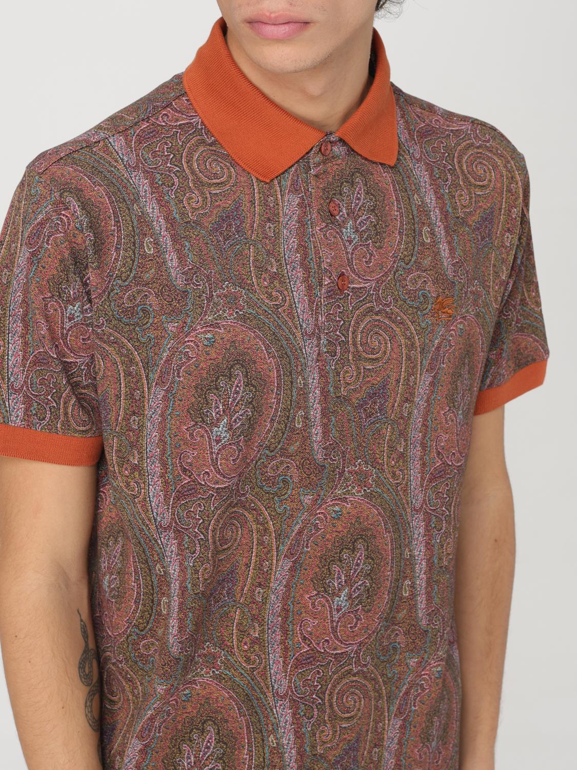 ETRO POLO SHIRT: Polo shirt men Etro, Red - Img 5