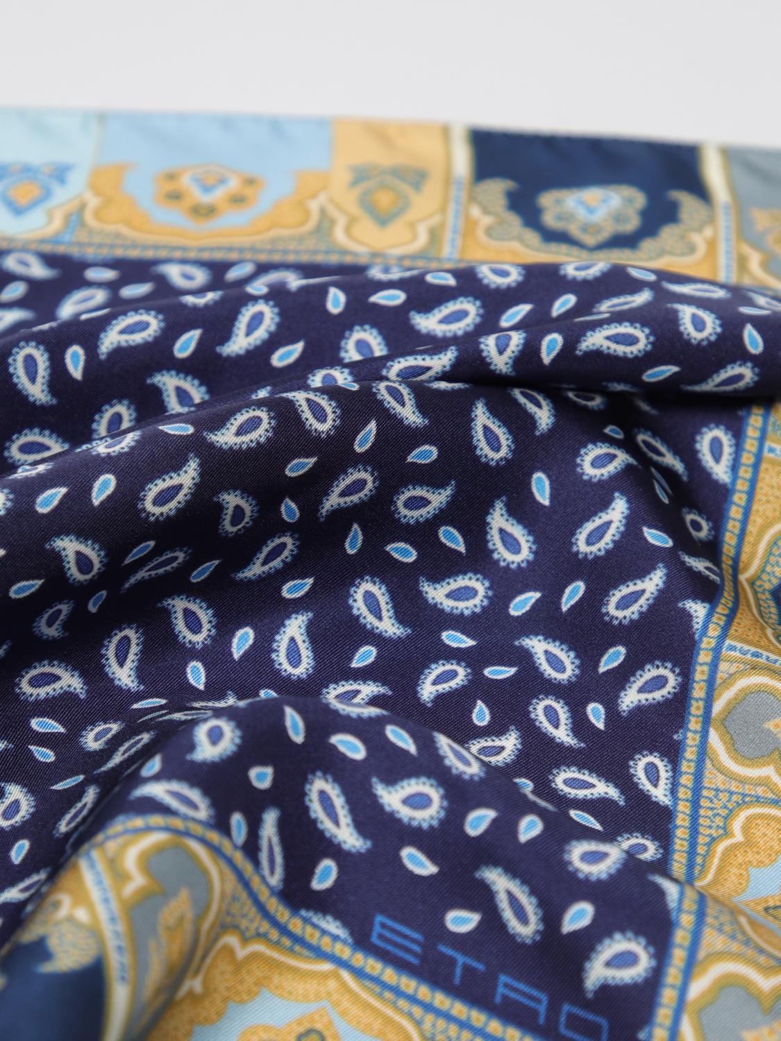 ETRO NECK SCARF: Scarf men Etro, Blue - Img 3