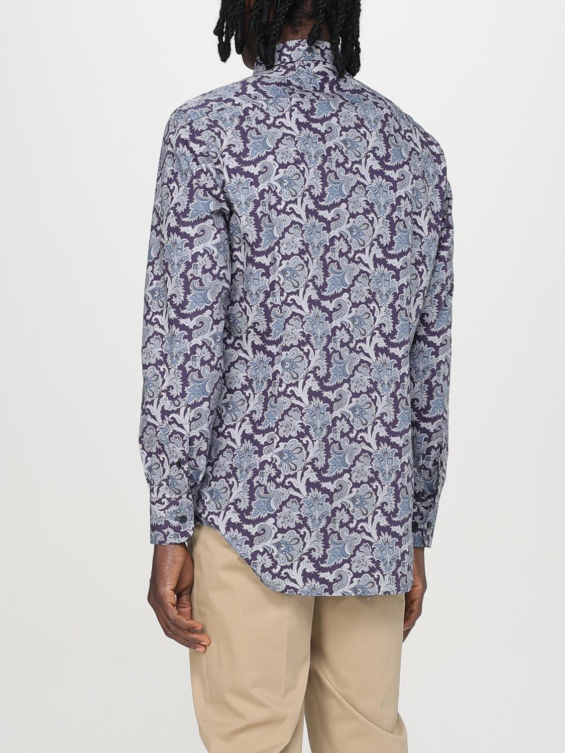 ETRO CAMISA: Camisa hombre Etro, Azul Oscuro - Img 3