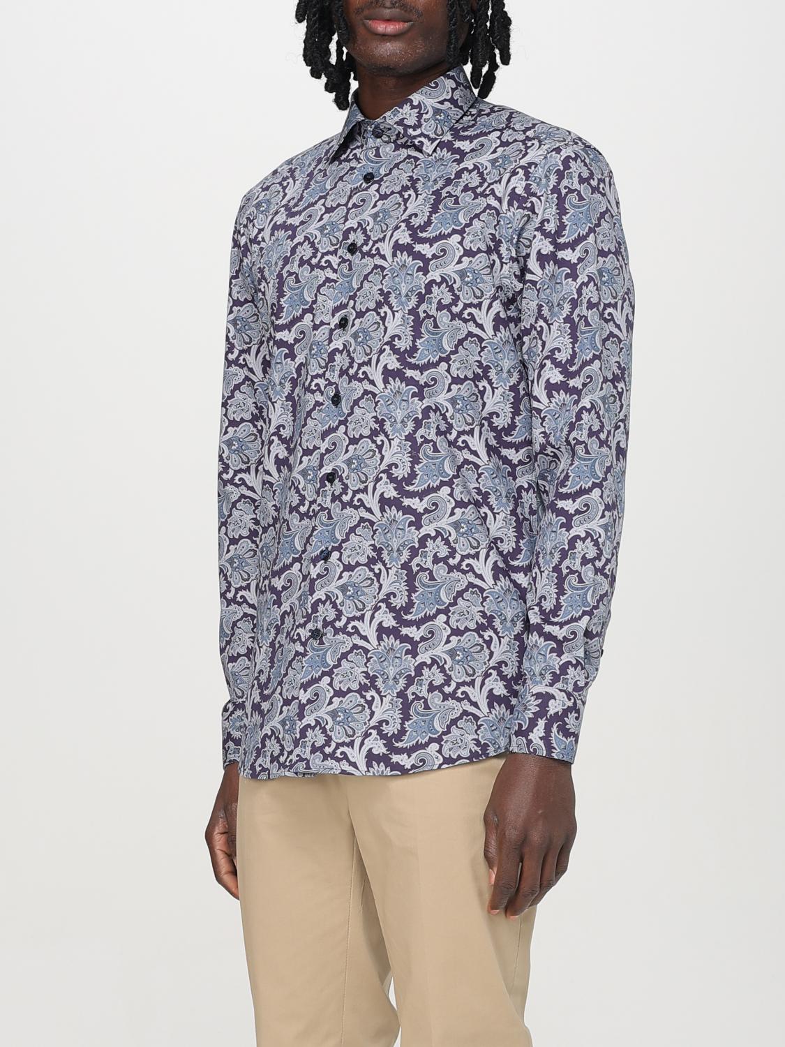 ETRO CAMISA: Camisa hombre Etro, Azul Oscuro - Img 4