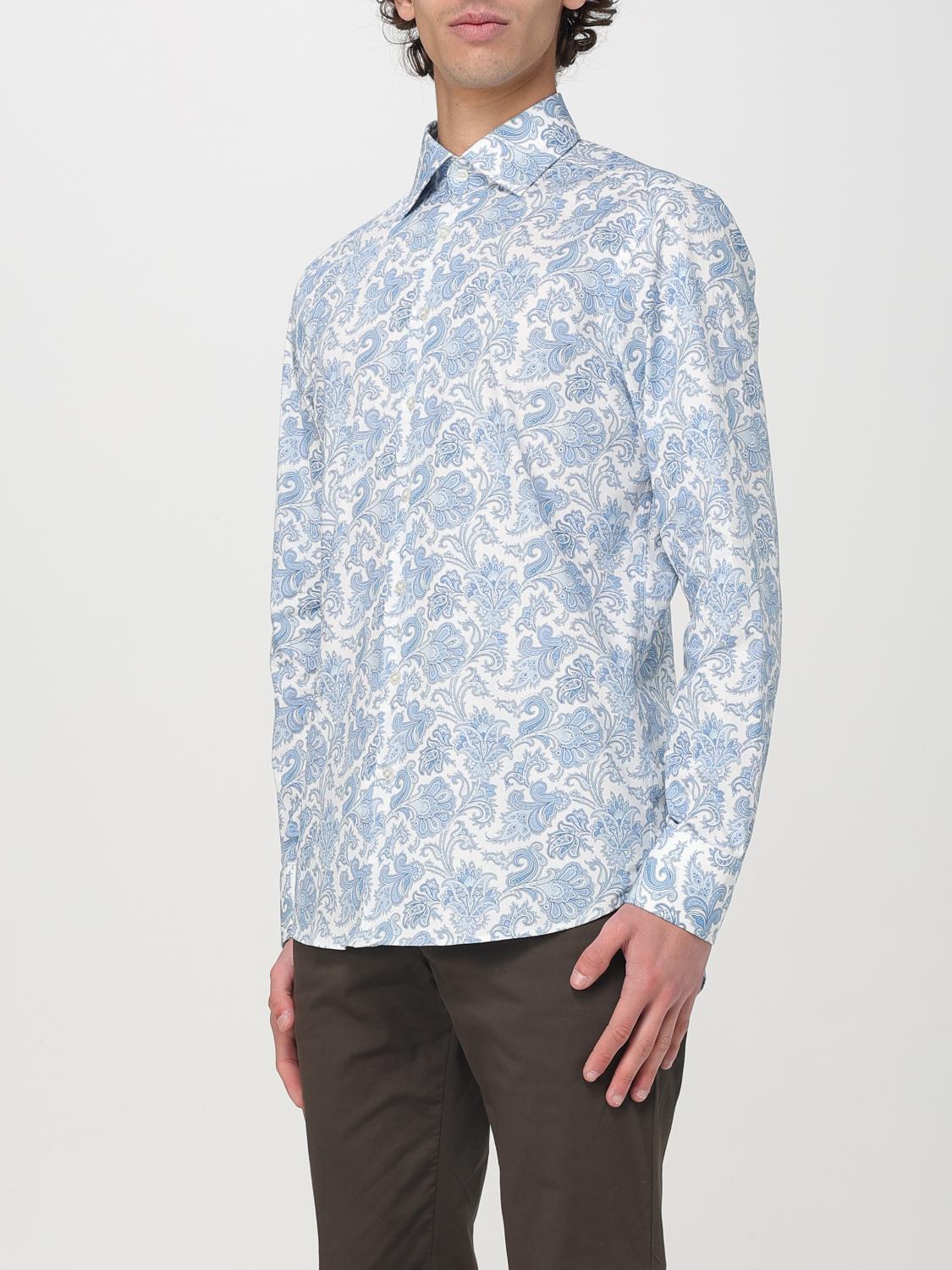 ETRO SHIRT: Shirt men Etro, Gnawed Blue - Img 4