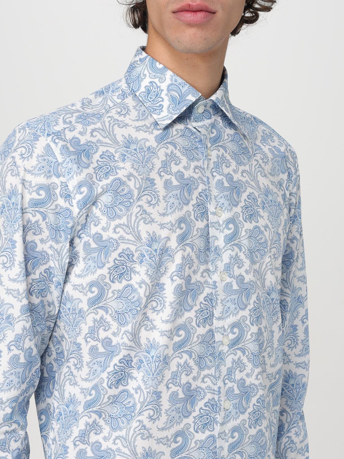 ETRO SHIRT: Shirt men Etro, Gnawed Blue - Img 5