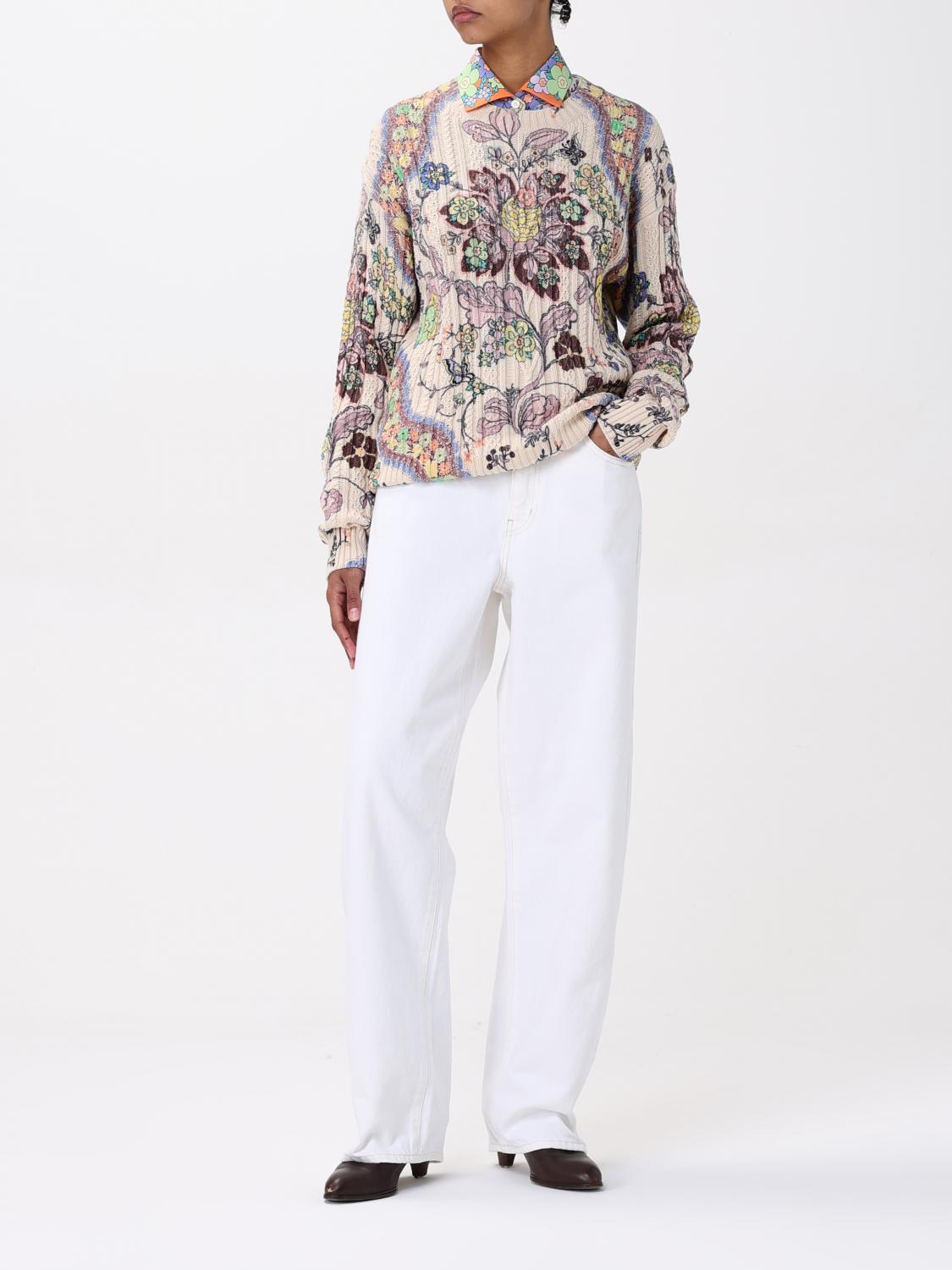 ETRO SWEATER: T-shirt woman Etro, Yellow Cream - Img 2