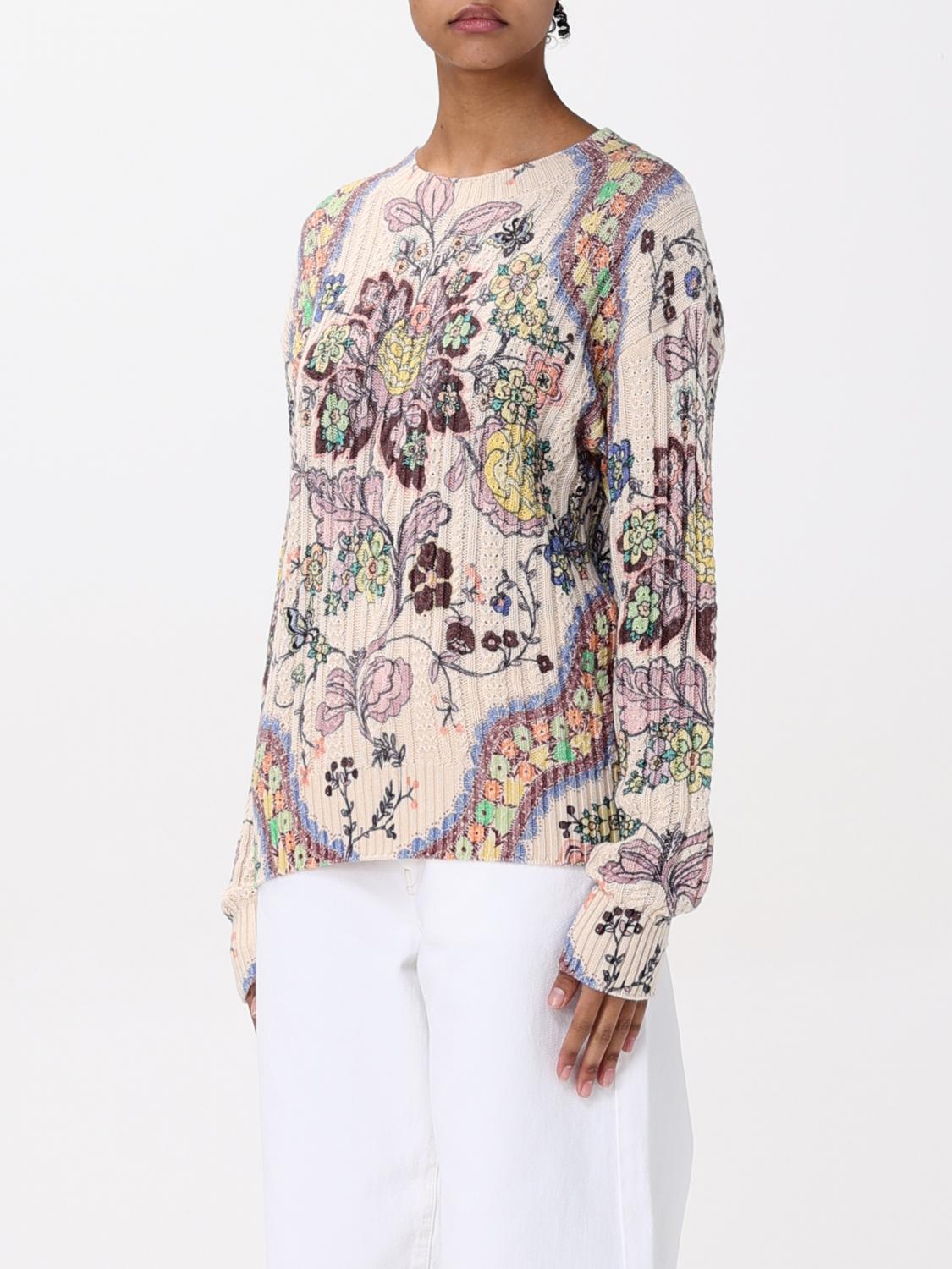 ETRO SWEATER: T-shirt woman Etro, Yellow Cream - Img 4