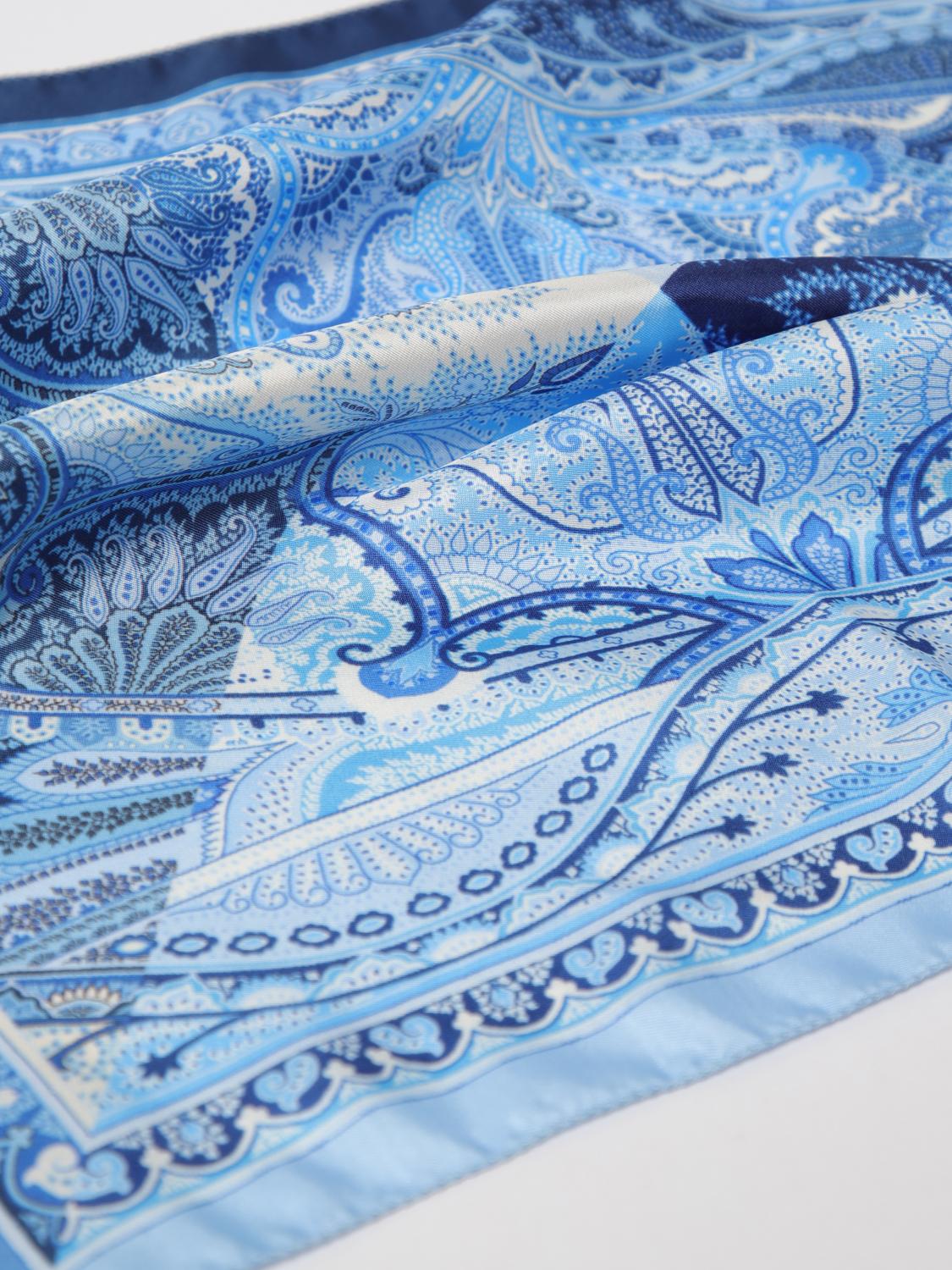 ETRO NECK SCARF: Scarf men Etro, Blue - Img 3