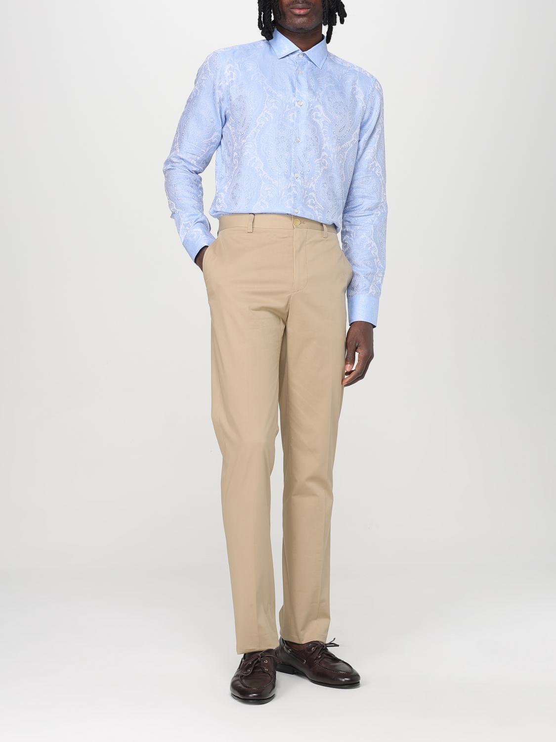 ETRO SHIRT: Shirt men Etro, Gnawed Blue - Img 2