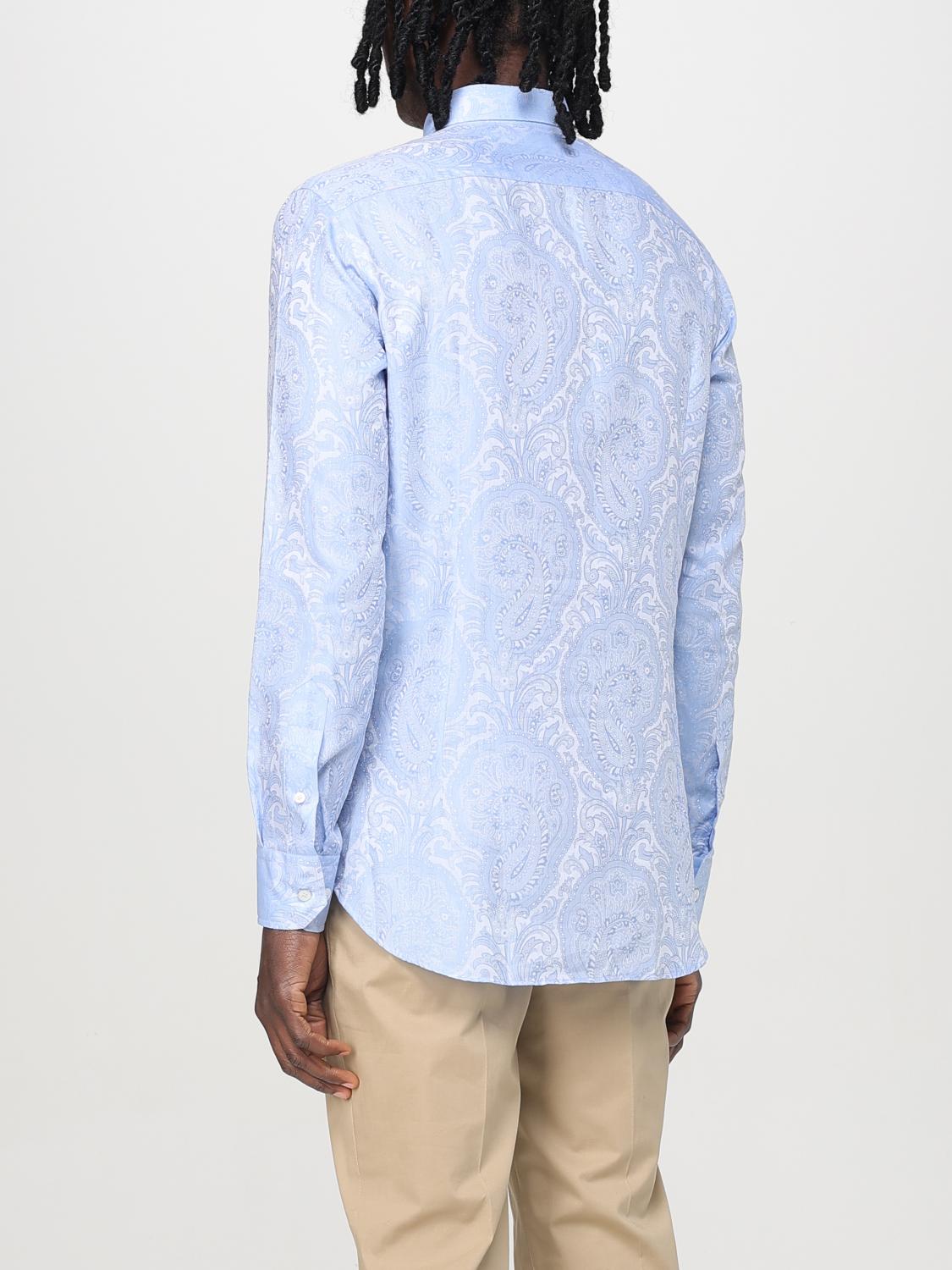 ETRO SHIRT: Shirt men Etro, Gnawed Blue - Img 3