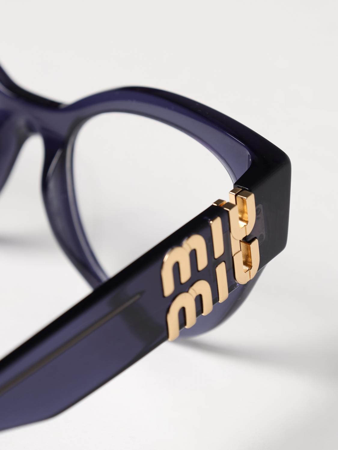 MIU MIU 안경테: 안경테 여성 Miu Miu, 블루 - Img 4