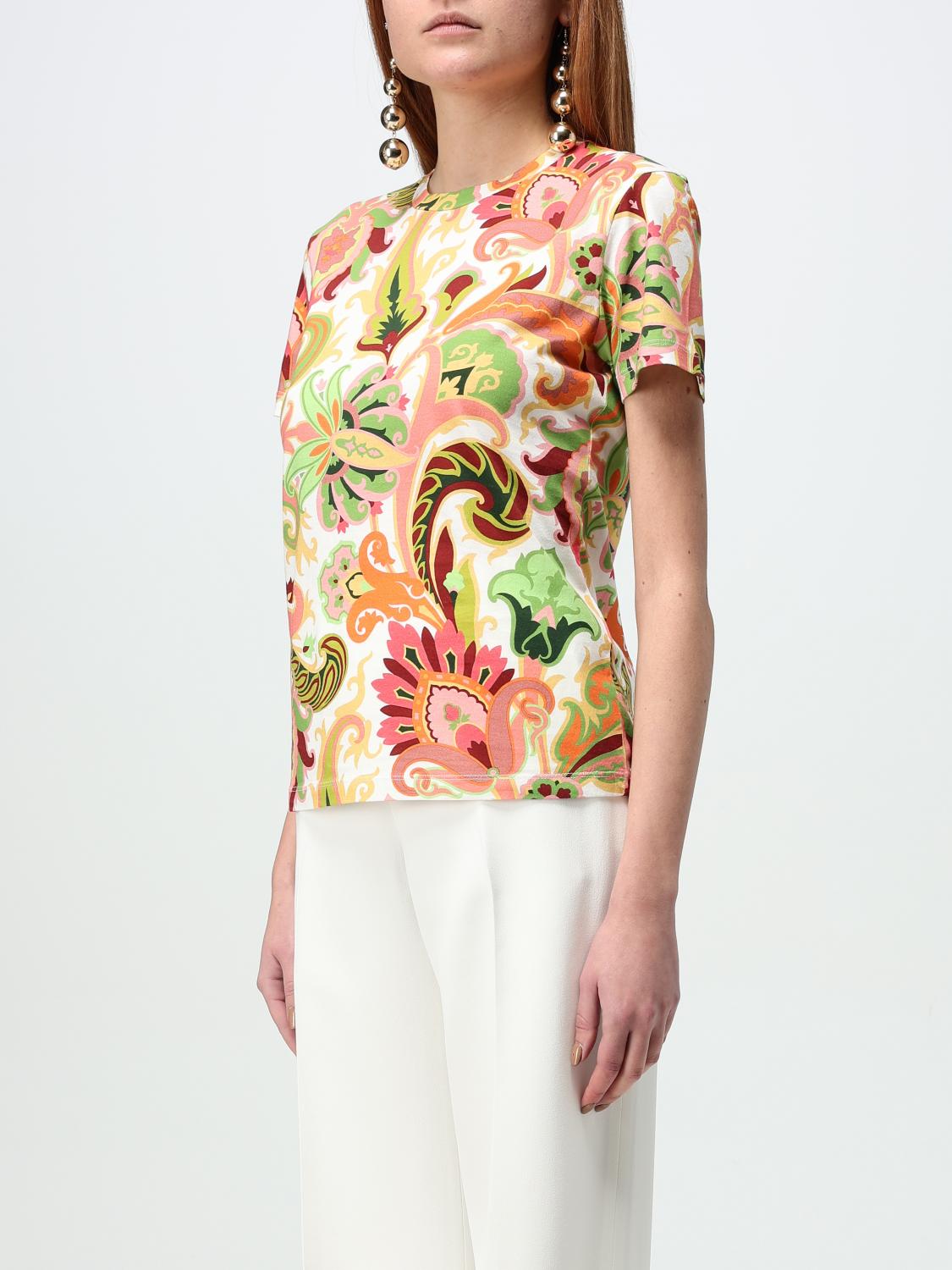 ETRO T-SHIRT: T-shirt woman Etro, Multicolor - Img 3