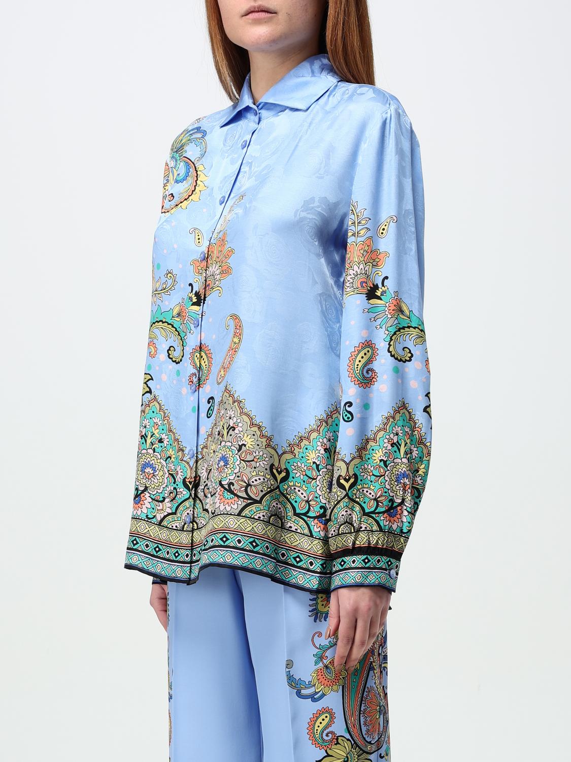 ETRO SHIRT: Shirt woman Etro, Blue - Img 4