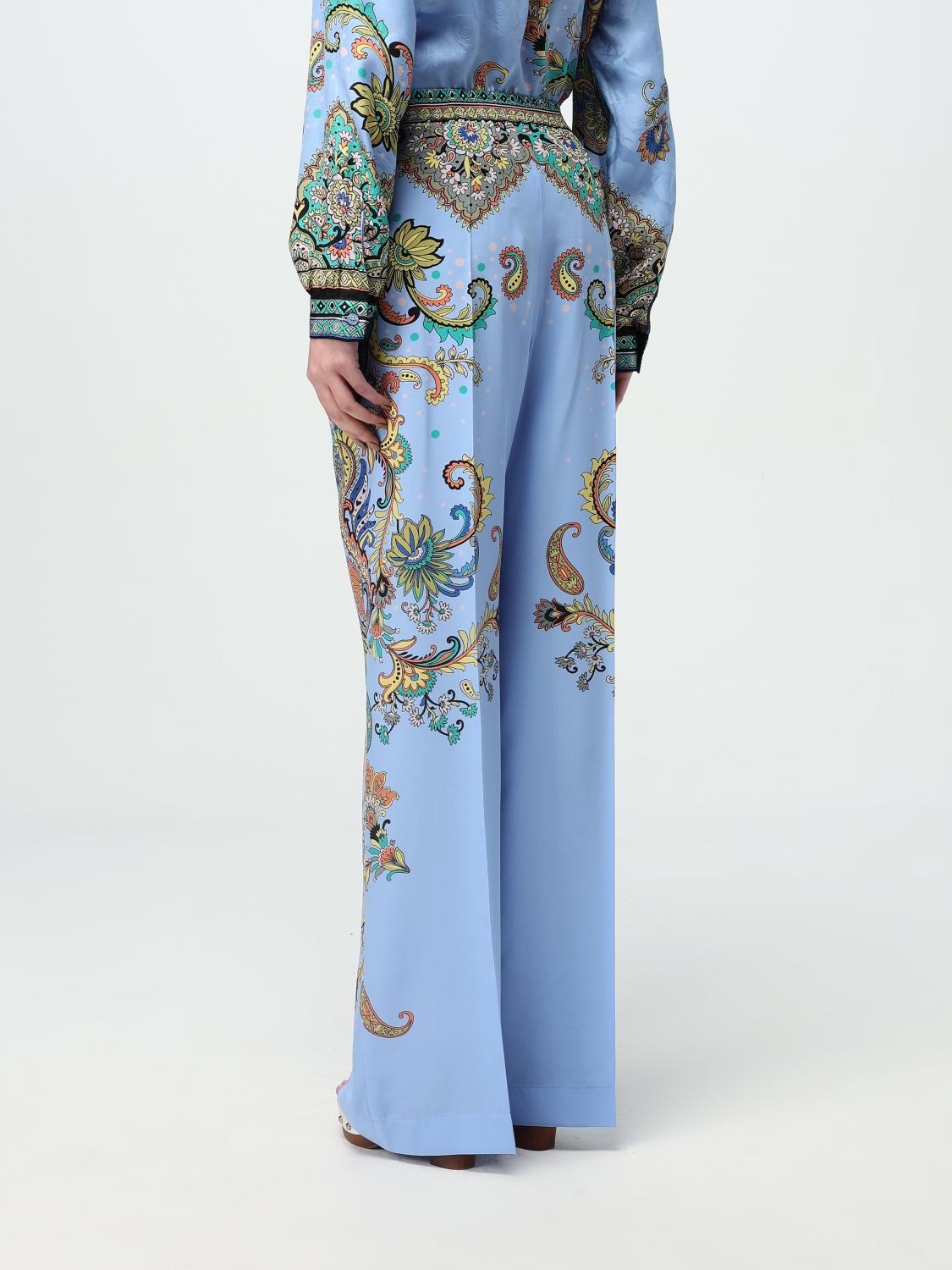 ETRO PANTS: Pants woman Etro, Blue - Img 3