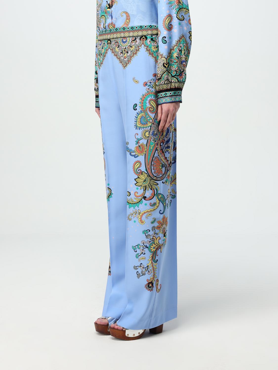 ETRO PANTS: Pants woman Etro, Blue - Img 4