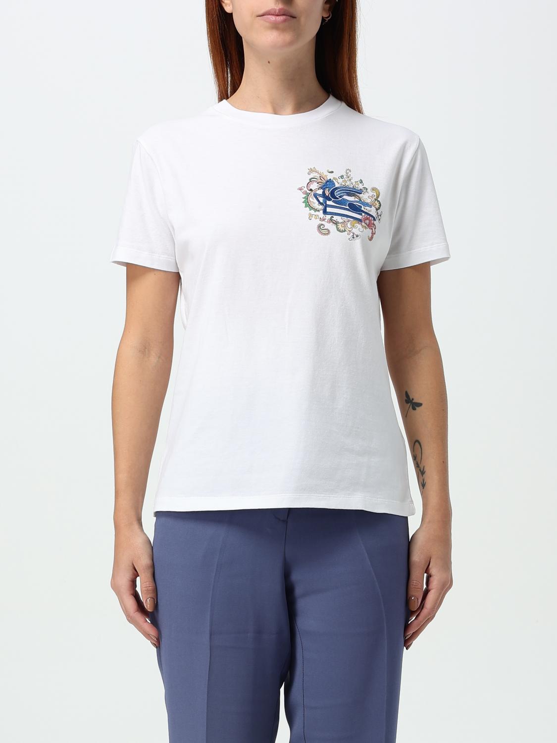 ETRO T-SHIRT: T-shirt woman Etro, White - Img 1