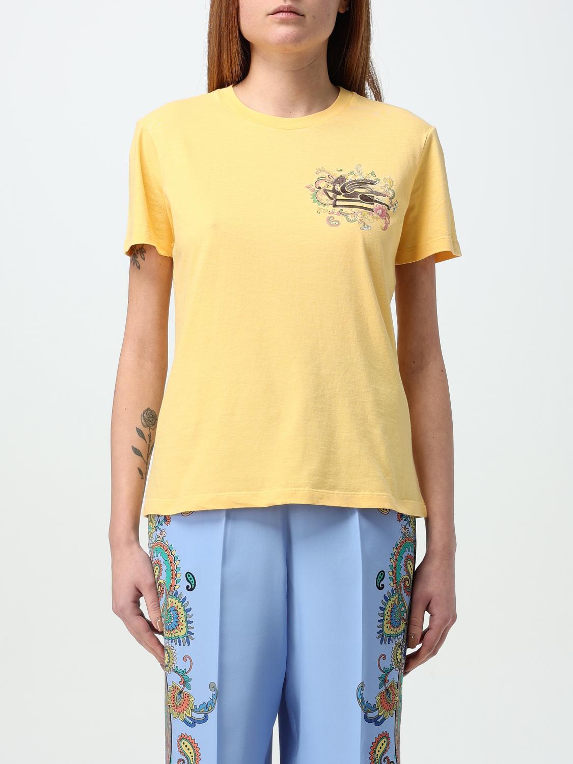 ETRO T-SHIRT: T-shirt woman Etro, Yellow - Img 1