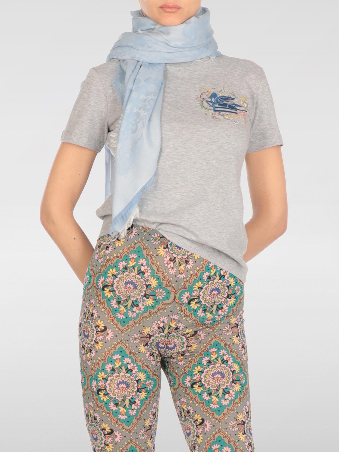 ETRO SCHAL: Schal damen Etro, Hellblau - Img 2
