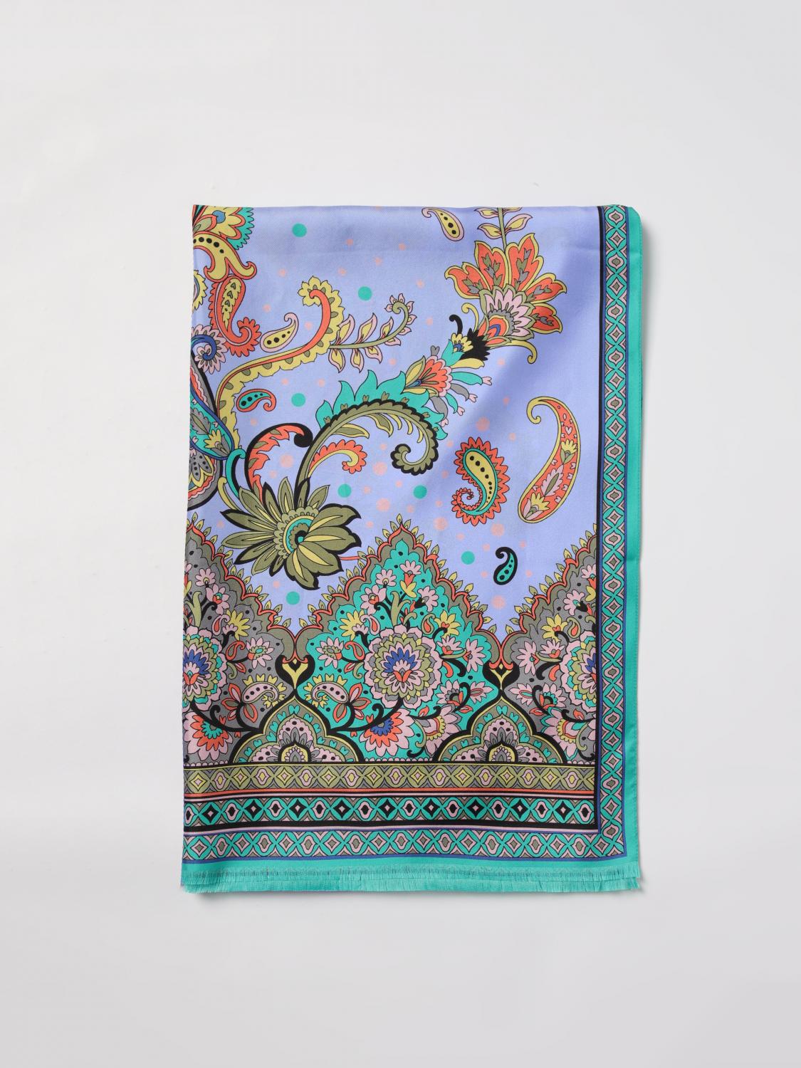 ETRO SCARF: Scarf woman Etro, Blue - Img 1