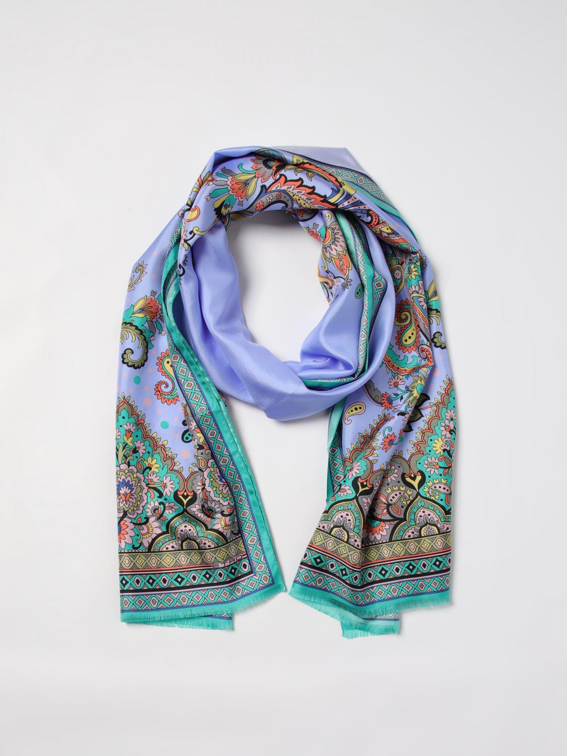 ETRO SCARF: Scarf woman Etro, Blue - Img 3