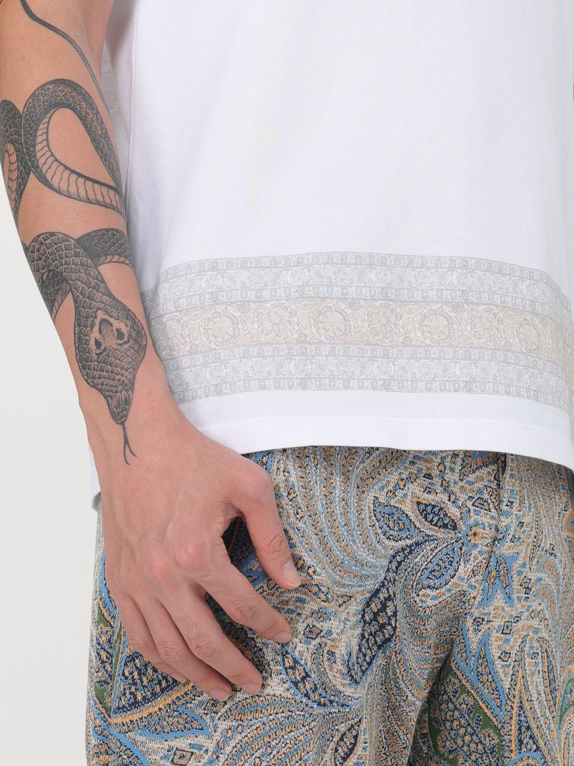 ETRO T-SHIRT: T-shirt Etro in cotone , Bianco - Img 4