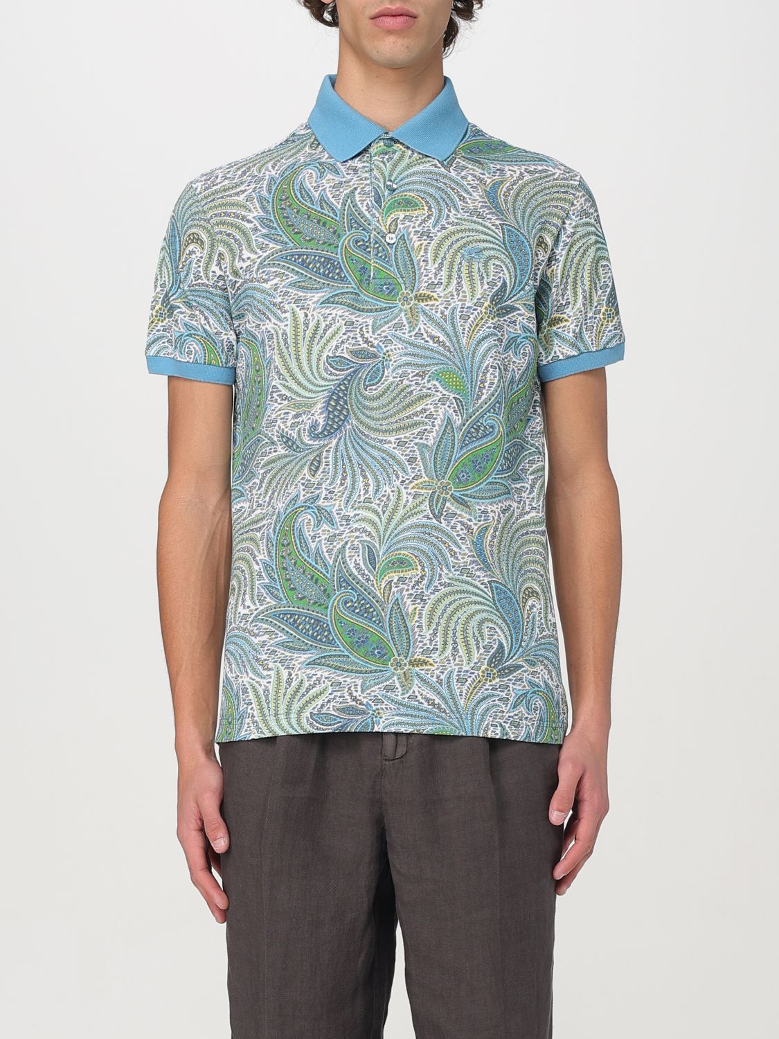 ETRO POLO SHIRT: Polo shirt men Etro, Blue - Img 1