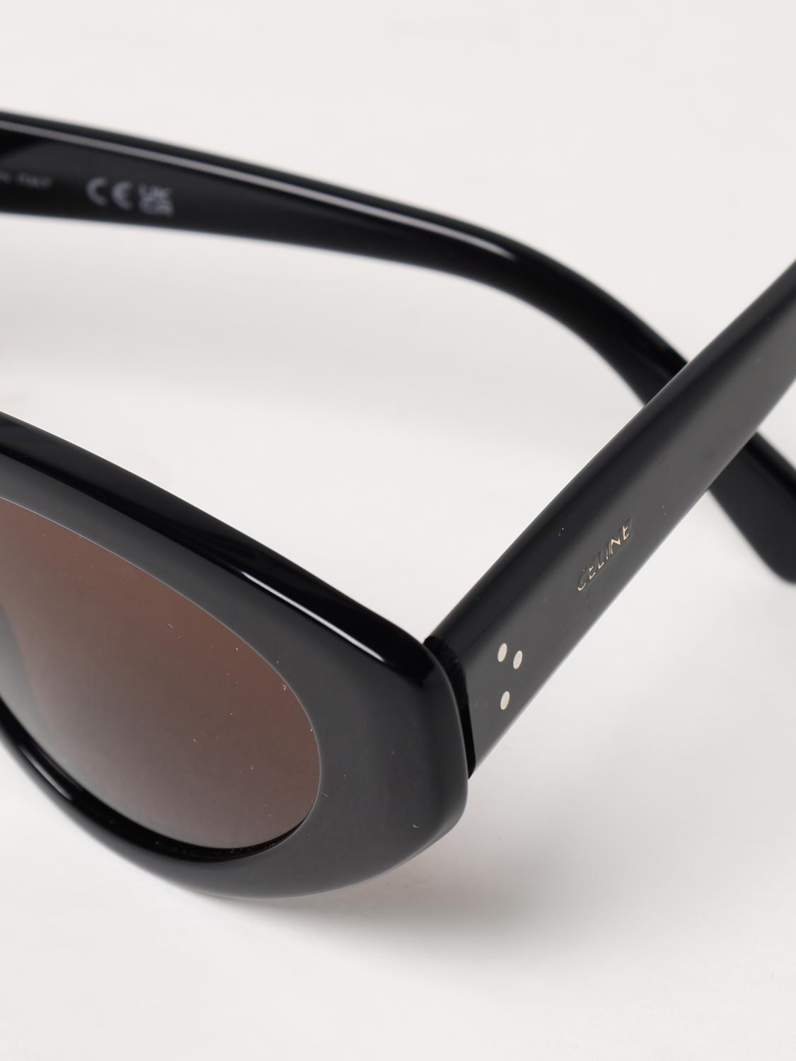 サングラス CELINE Woman Sunglasses Black CL40286I 01e CELINE CELINE 3 Dots CL40286I women Black Cat Eye Sunglasses