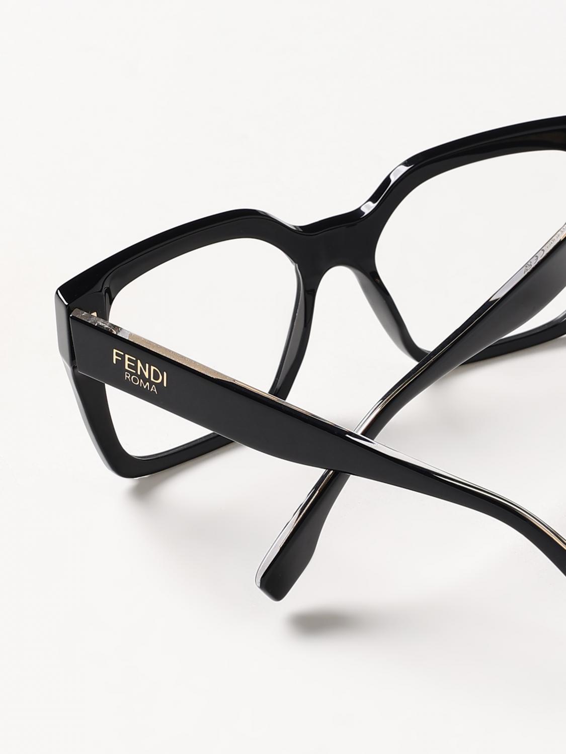 FENDI OPTICAL FRAMES: Optical frames woman Fendi, Black - Img 4