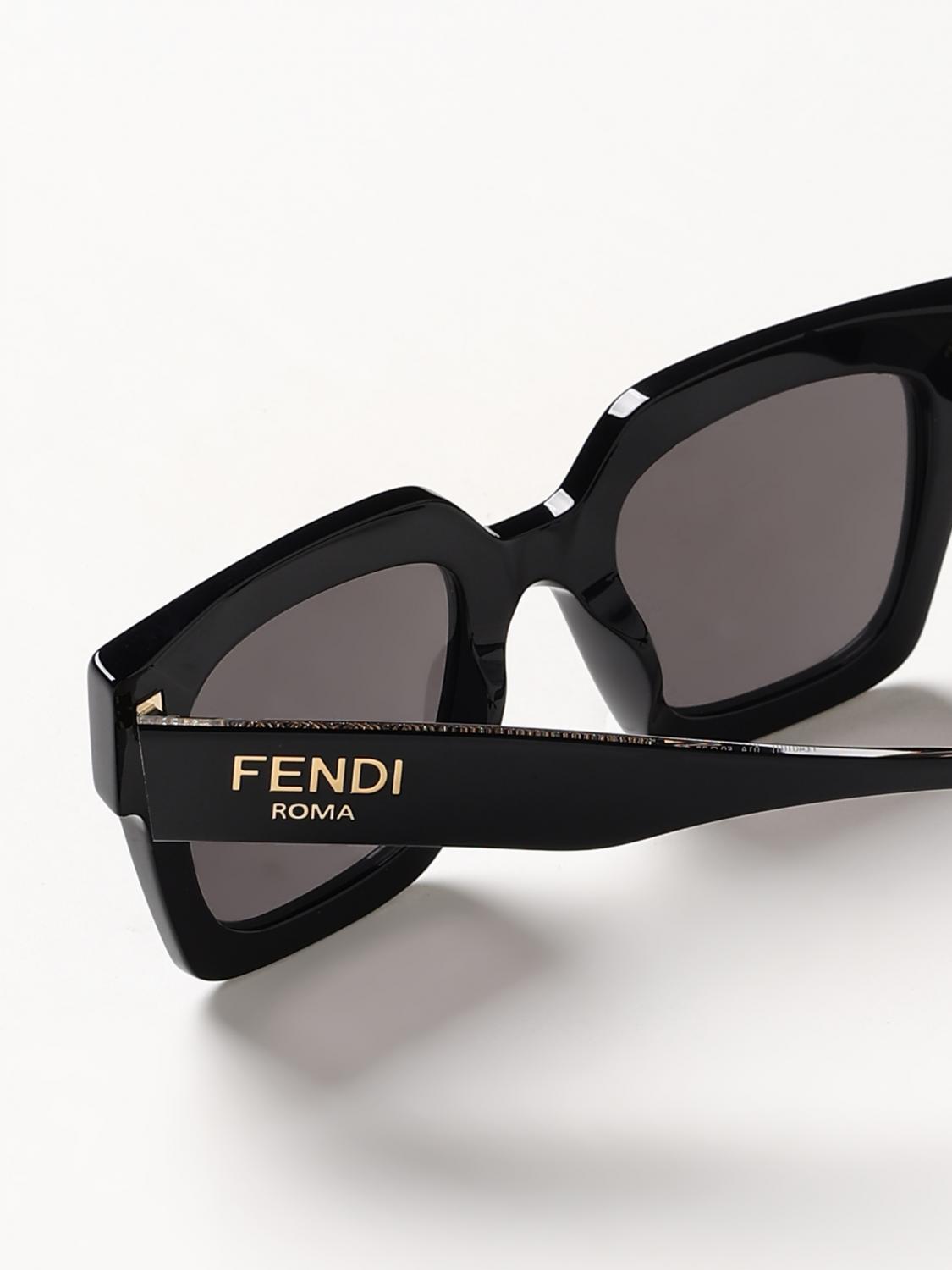 FENDI OCCHIALI DA SOLE: Occhiali da sole donna Fendi, Nero - Img 4