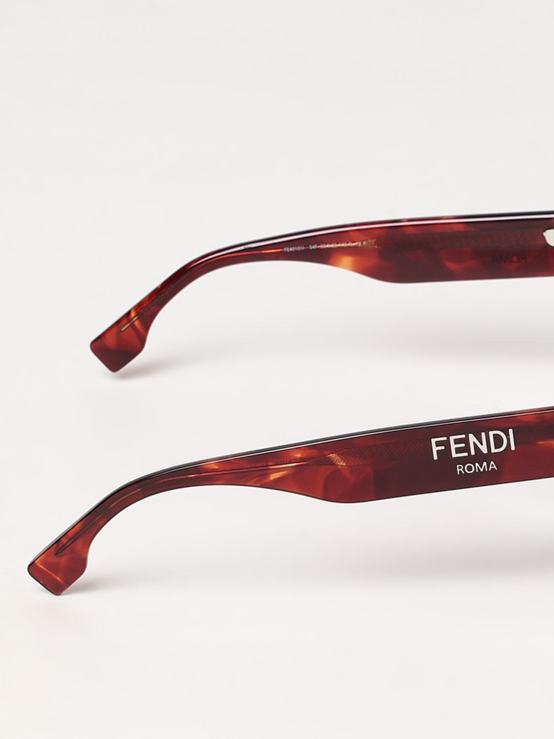 FENDI OCCHIALI DA SOLE: Occhiali da sole donna Fendi, Rosso - Img 3