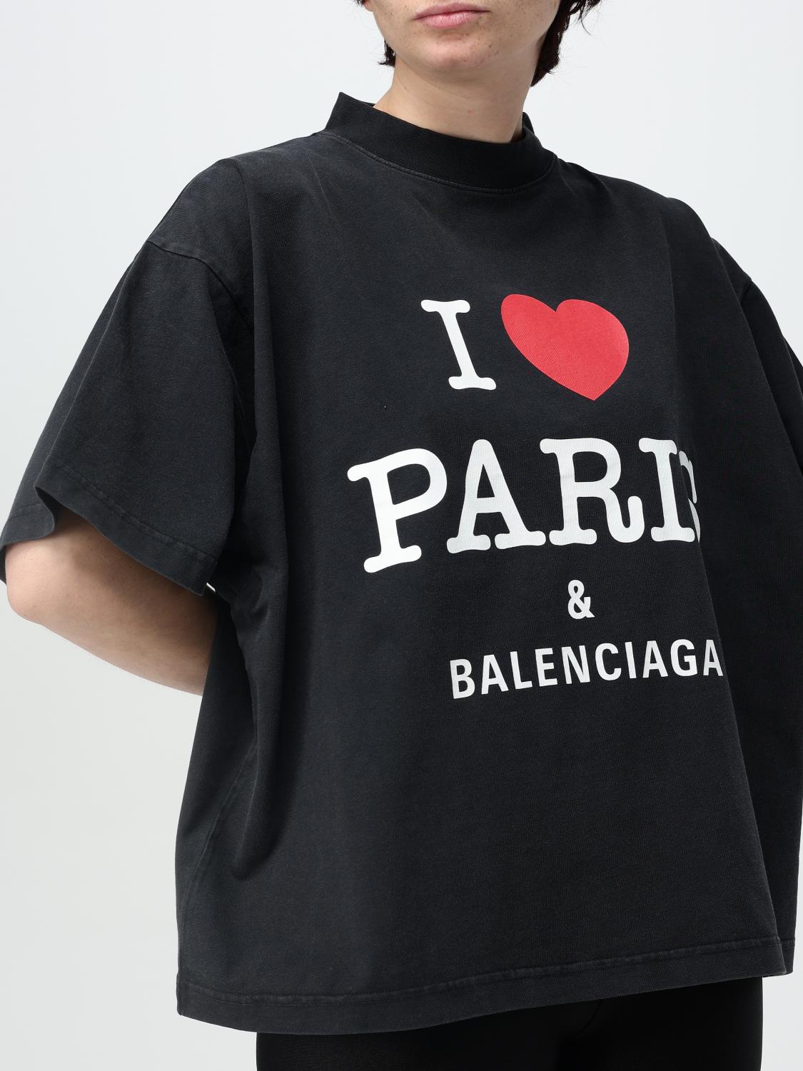 BALENCIAGA 티셔츠: 티셔츠 여성 Balenciaga, 블랙 - Img 5