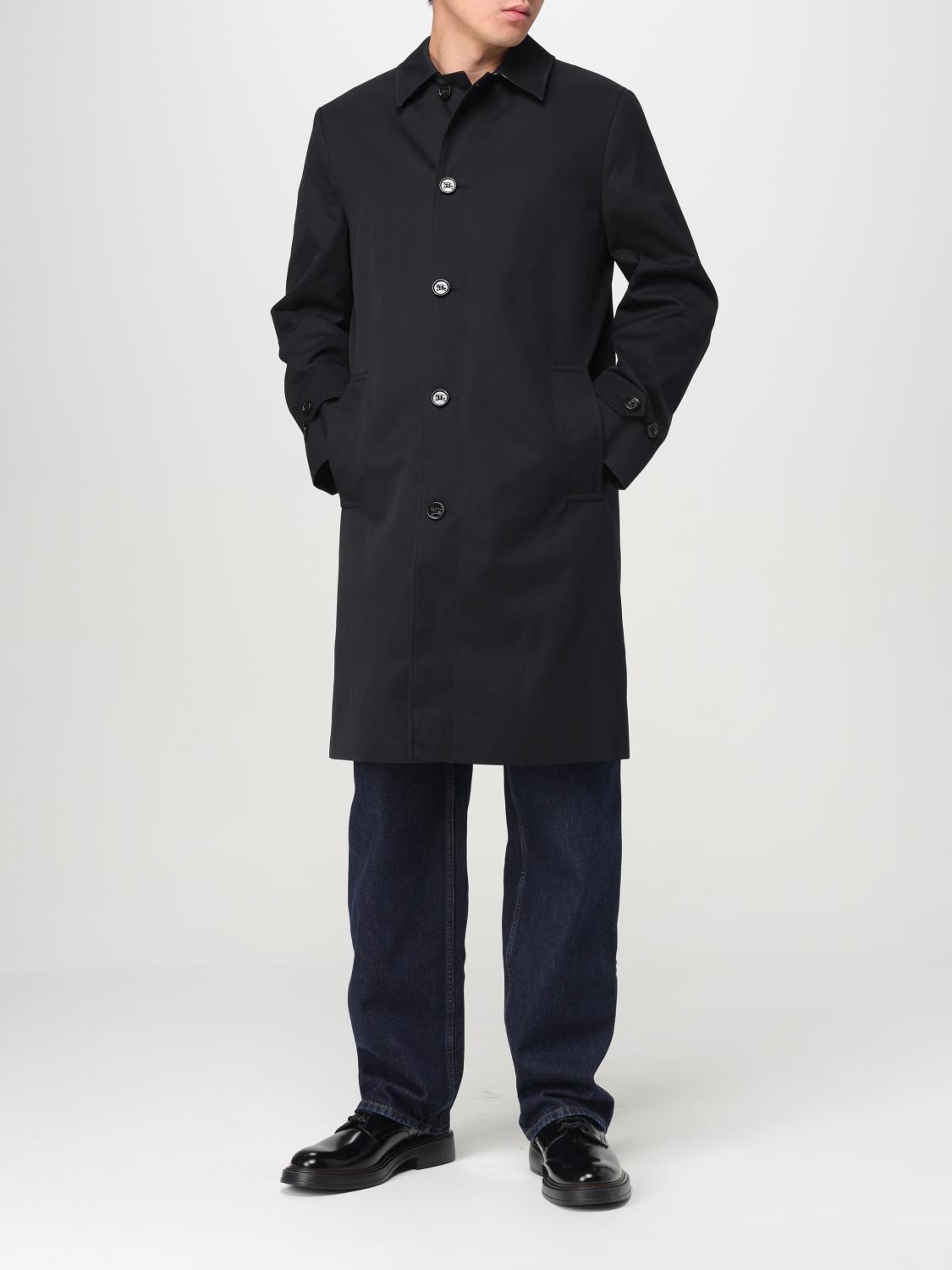 BURBERRY COAT: Coat men Burberry, Black - Img 2