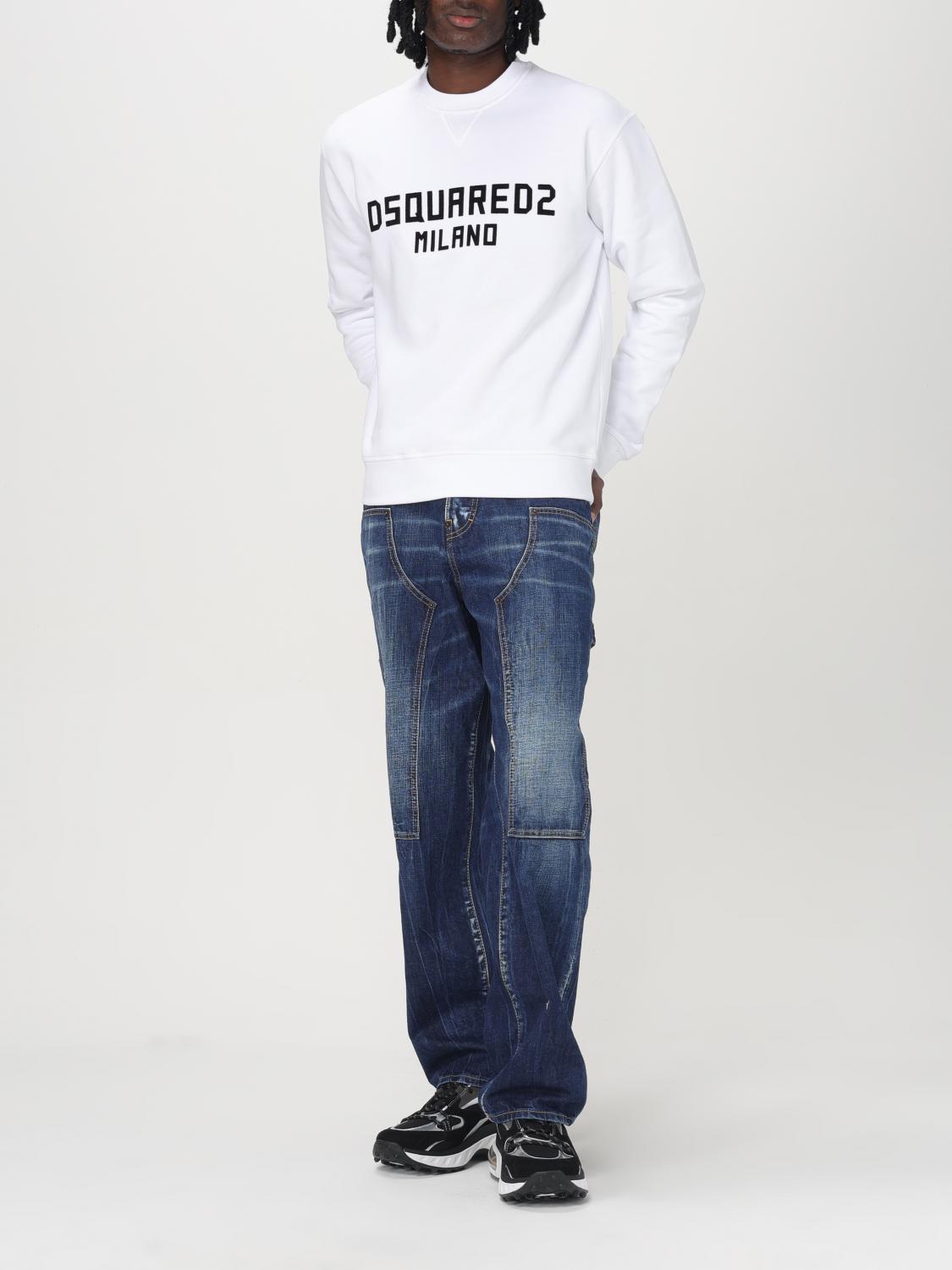 DSQUARED2 SUDADERA: Sudadera hombre Dsquared2, Blanco - Img 2