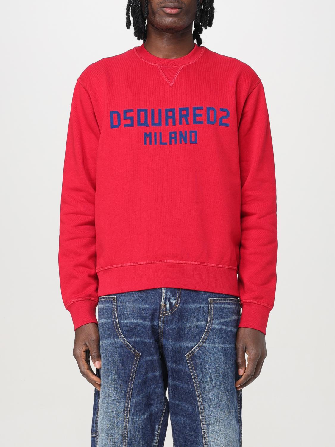 DSQUARED2 스웨트셔츠: 스웨트셔츠 남성 Dsquared2, 레드 - Img 1