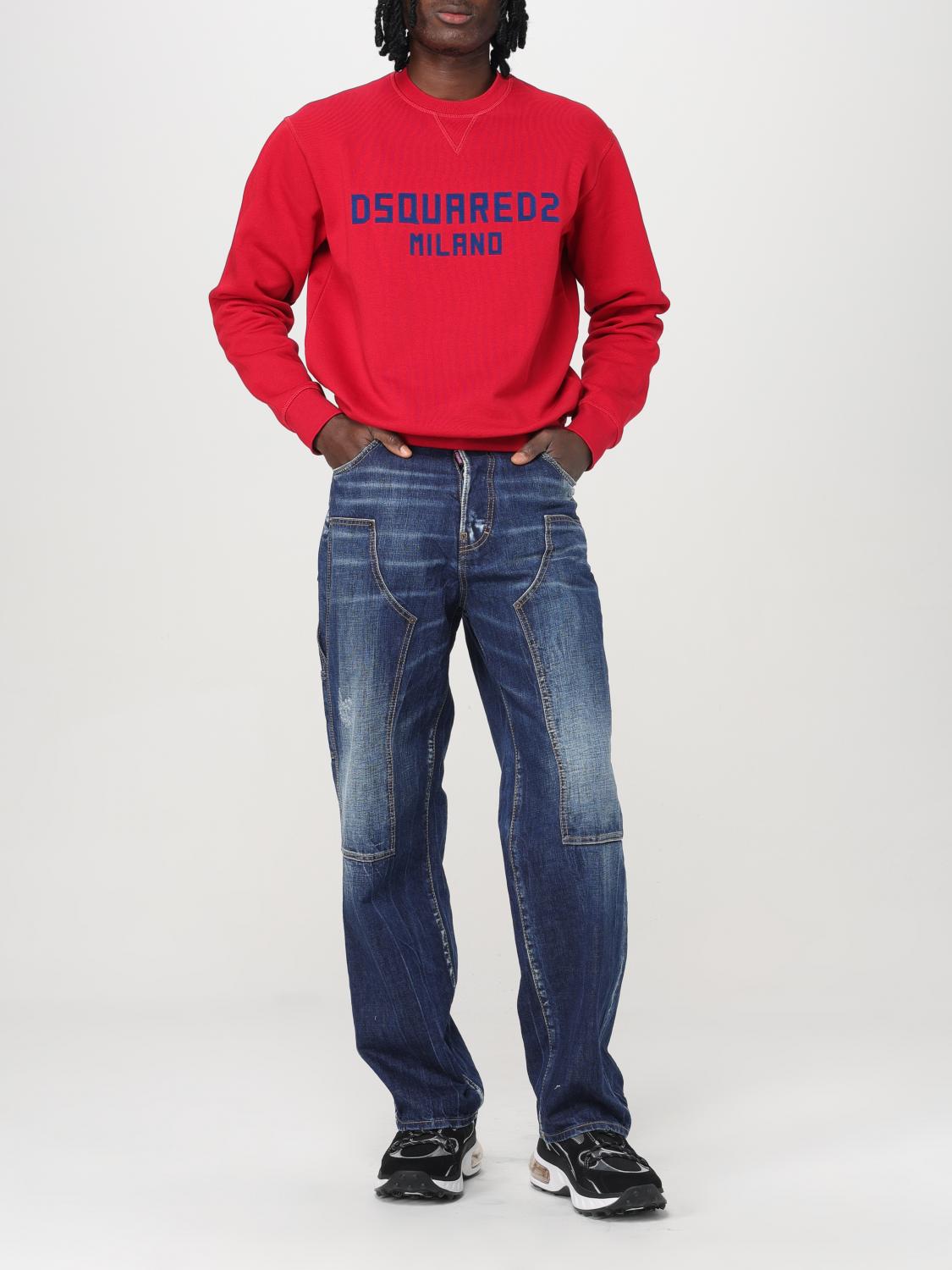 DSQUARED2 SWEATSHIRT: Sweatshirt herren Dsquared2, Rot - Img 2