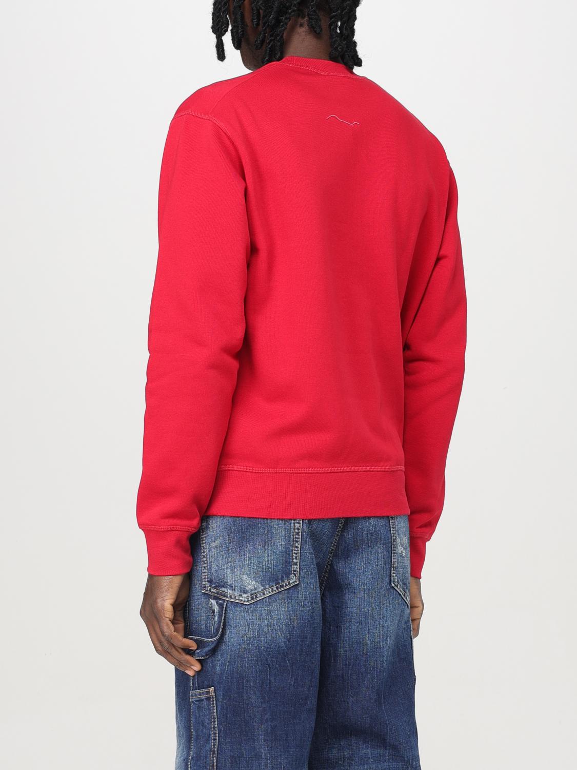 DSQUARED2 SWEATSHIRT: Sweatshirt herren Dsquared2, Rot - Img 3