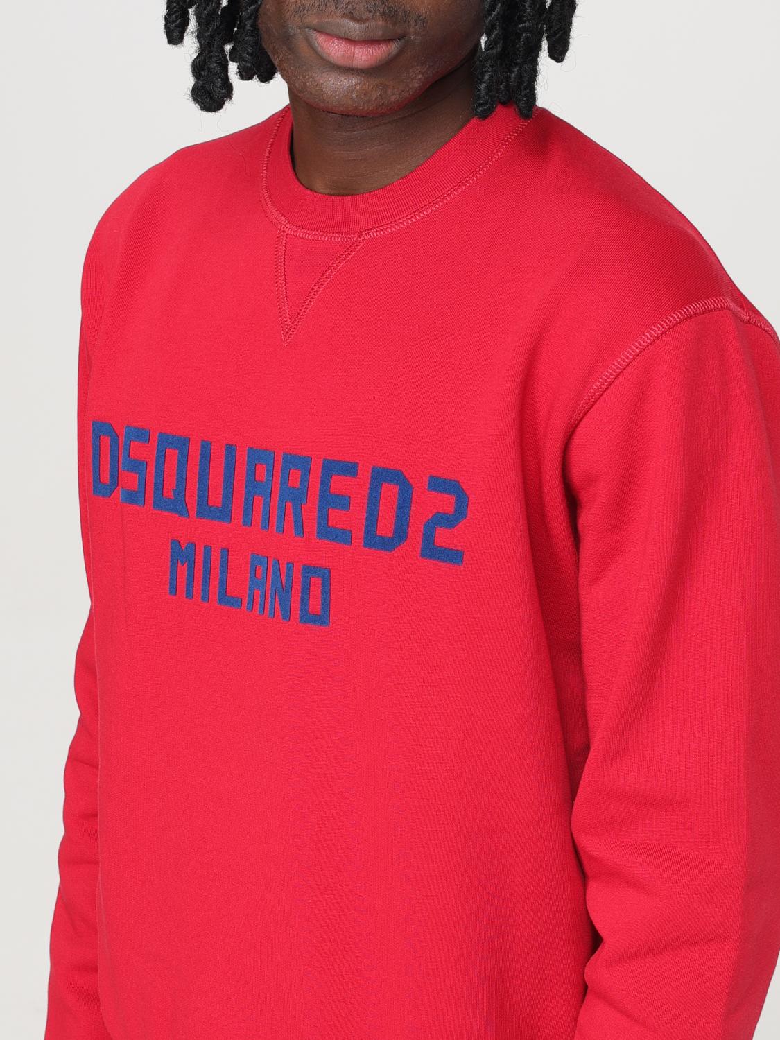 DSQUARED2 SWEATSHIRT: Sweatshirt herren Dsquared2, Rot - Img 4