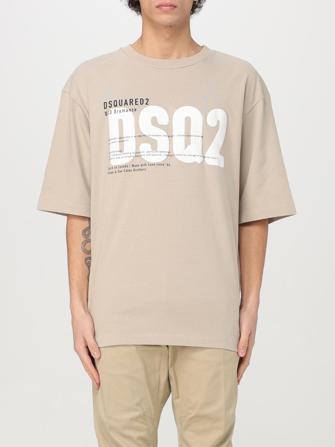 DSQUARED2 T-SHIRT: T-shirt men Dsquared2, Beige - Img 1